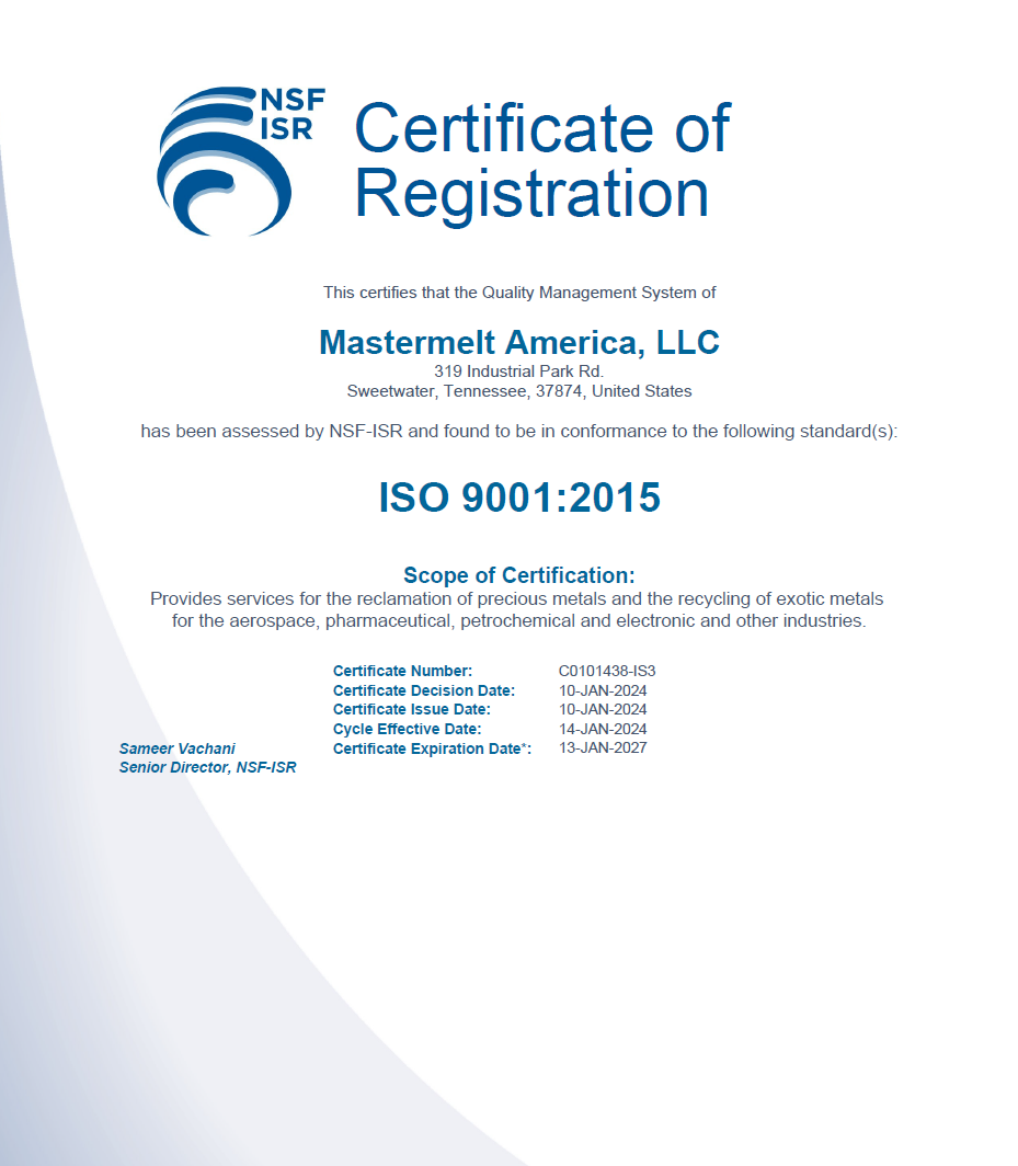 America – ISO 9001