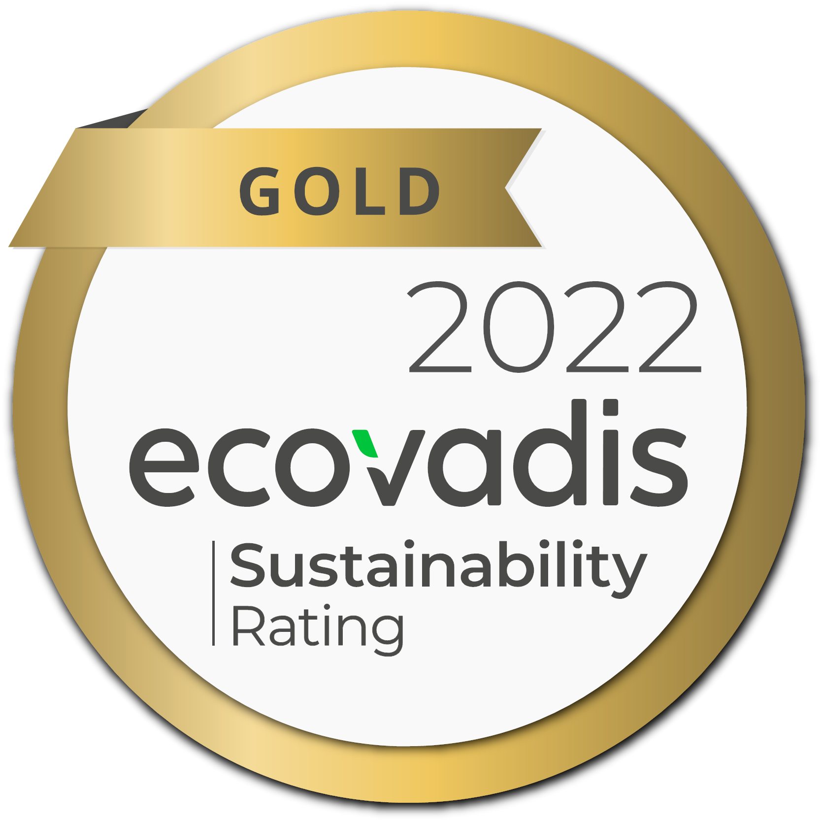 EcoVadis Gold award logo
