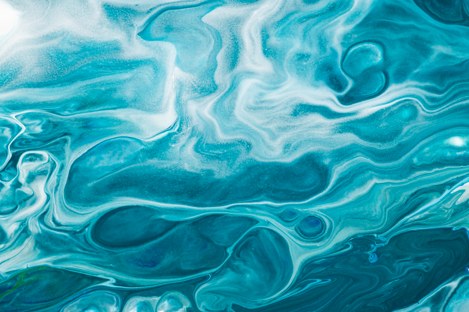 Electroplating liquid blue waves
