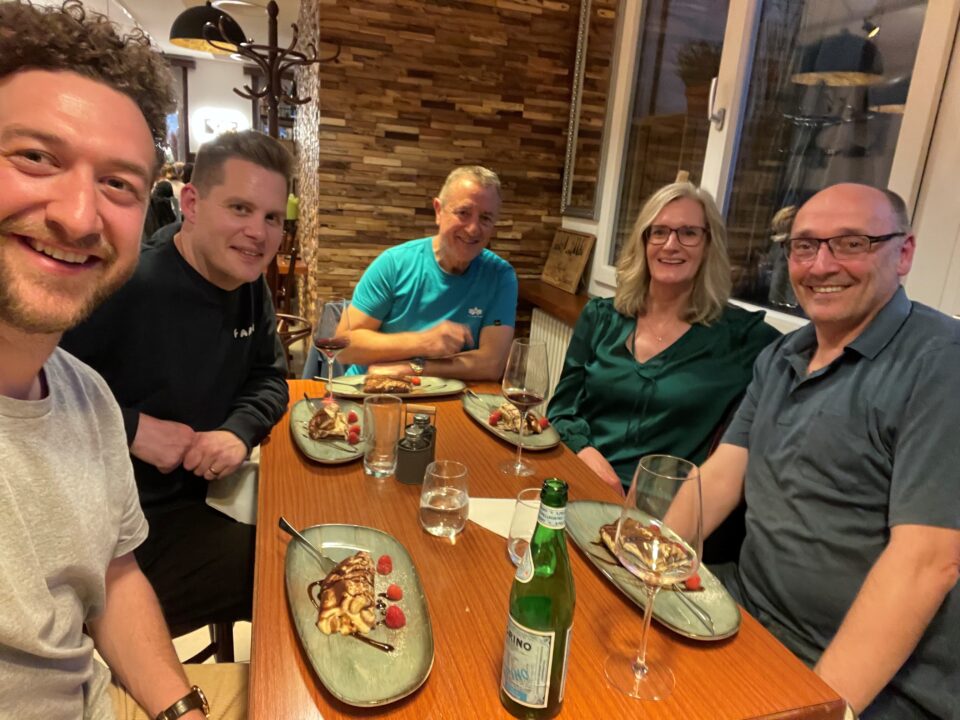 Mastermelt team meal at Chemspec